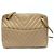 Borsa Chanel Coco Mark Charm V-Stitch Chevron Beige - vista 2
