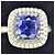 Anillo Sole de platino Tiffany & Co. con tanzanita - vista 6