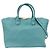 Borsa Tote e Borsa a Spalla in Pelle da Donna Burberry Blu Turchese