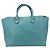 Borsa Tote e Borsa a Spalla in Pelle da Donna Burberry Blu Turchese - vista 2
