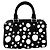 Borsa a mano mini Nano Speedy Yayoi Kusama da donna Louis Vuitton Nero Bianco - vista 2
