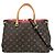 Borsa a mano Monogram Pallas da donna Louis Vuitton Marrone Rosso