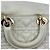 Borsa a tracolla Christian Dior Lambskin Latte Cannage Medium Lady D-Joy White Bianco - vista 8