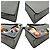 Borsa a tracolla Fendi Rainbow Studs in pelle grigia Grigio - vista 2