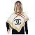 Sciarpa Chanel Beige Black Red Silk Logo Modern Design Bianco - vista 10