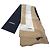 Sciarpa Chanel Beige Black Red Silk Logo Modern Design Bianco - vista 3