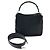 Bamboo Bolso de hombro de nailon y cuero con detalle de bambú Gucci Negro