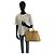 Prada Saffiano Leder Triangle Logo Tote Braun Beige - Ansicht 7