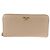 Prada Saffiano Leder Langgeldbörse Braun Beige