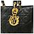 Dior Lady Dior Large Handtasche aus Cannage-Leder Schwarz - Ansicht 8