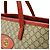 Borsa Tote per bambini Gucci Micro GG in PVC e pelle Marrone Beige - vista 8
