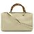 Gucci Bamboo Shopper Leder Tragetasche Braun Beige