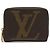 Louis Vuitton Monogram Giant Zippy Münzbeutel Braun