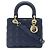 Borsa Lady Dior Dior in pelle Cannage Blu