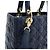 Borsa Lady Dior Dior in pelle Cannage Blu - vista 7