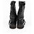 Botas Biker Chanel em pele preta 39 Preto - vista 5