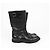 Botas Biker Chanel em pele preta 39 Preto - vista 6