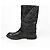 Botas Biker Chanel em pele preta 39 Preto - vista 7