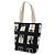 2.55 Borsa Tote Chanel Canvas Windows Line Nero - vista 2