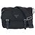 Borsa a Spalla Prada Nylon Leather Tessuto Triangle Logo Nero