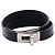 Hermès Bracciale Kelly Double Tour in pelle di vitello Hermes Nero