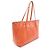 Bamboo Gucci Leather Tote Bag Orange - view 2