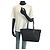 Prada Nylon Leather Tessuto Logo Tote Bag Schwarz - Ansicht 7