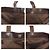 Borsa Tote in tela GG marrone e pelle Gucci - vista 5