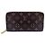 Carteira Zippy Louis Vuitton Monogram Marrom