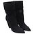 Botines de cuña Niki 85 en ante negro Saint Laurent - vista 3