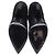 Botines de cuña Niki 85 en ante negro Saint Laurent - vista 7
