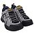 Sneakers Flashtrek Gucci in pelle multicolore Nero - vista 3