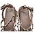 Valentino Garavani Espadrilles con zeppa Valentino Rockstud Torchon 105 in pelle rosa Marrone - vista 7