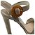 Sandales à plateforme avec bride à boucle Prada en daim beige - vue 8