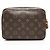 Pochette Soft Trunk in tela Monogram con borchie Louis Vuitton Marrone - vista 3