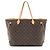Bolso Neverfull GM de lona Monogram Louis Vuitton Castaño