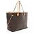 Bolso Neverfull GM de lona Monogram Louis Vuitton Castaño - vista 2