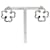 Orecchini Chanel Clover Silver Argento Metallico  - vista 7