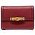 Bamboo Carteira trifold de couro com detalhe em bambu Gucci Marrom
