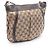 Borsa a tracolla Gucci Abbey in tela GG e pelle Marrone Beige - vista 2