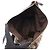 Borsa a tracolla Gucci Abbey in tela GG e pelle Marrone Beige - vista 3