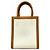 Céline CELINE Mini Vertical Cabas in Pelle di Vitello e Tela Borsa a Spalla Marrone Beige - vista 2