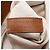 Bolso Tote Trapezoid Rive Gauche de lona y piel de becerro Saint Laurent Castaño Beige - vista 6
