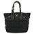 Prada Nylon-Leder-Logo-Tote-Bag Schwarz