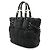 Prada Nylon-Leder-Logo-Tote-Bag Schwarz - Ansicht 2
