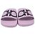 Sandali Slide Salvatore Ferragamo Groovy Dual Gancini in gomma viola Porpora - vista 2