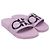 Sandali Slide Salvatore Ferragamo Groovy Dual Gancini in gomma viola Porpora - vista 3