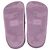 Sandali Slide Salvatore Ferragamo Groovy Dual Gancini in gomma viola Porpora - vista 6
