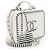Beauty Case Chanel Caviar Leather CC Filigree Medium Nero - vista 2