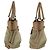 Borsa 2way in Nylon Signature e Pelle COACH Marrone Beige - vista 8